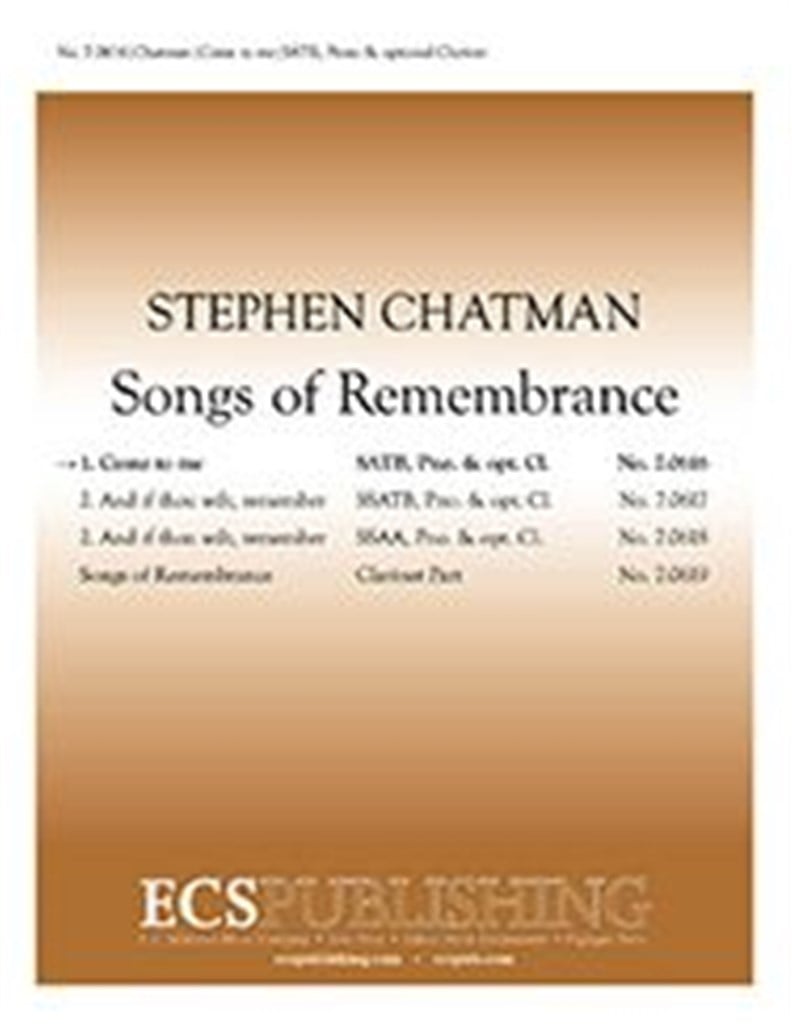 Songs of Remembrance: No. 1 Come to me